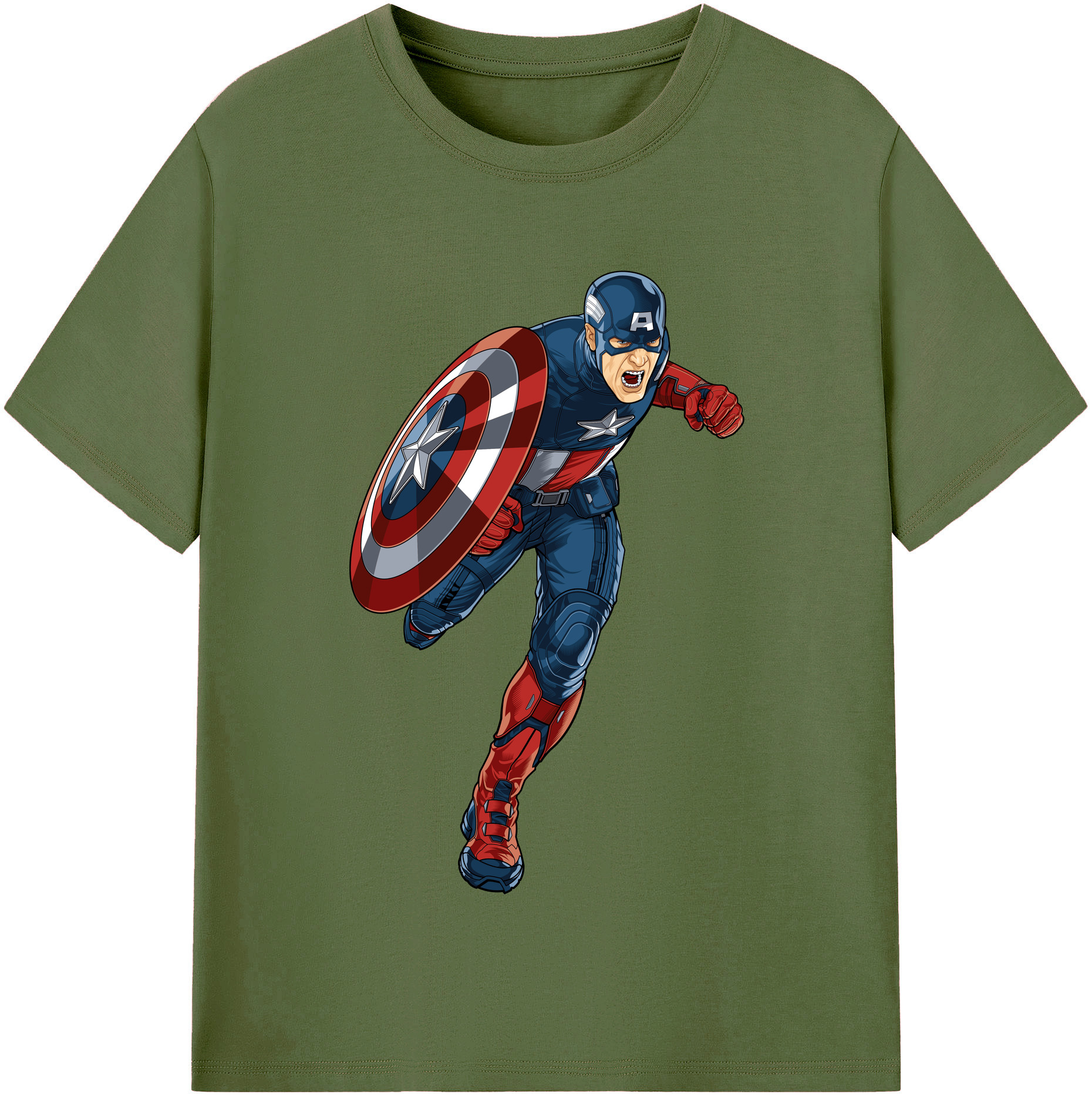 （画像用） アベンジャーズ The Avengers 綿100％半袖Tシャツ（フロントプリント）
